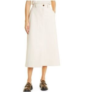 ✨Samsoe Samsoe Brown Rice/ tan Erika midi skirt✨